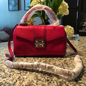 KARL LAGERFELD GENUINE LEATHER SATCHEL